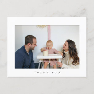 Minimalistischer Geburtstag Vielen Dank Foto Postk Postkarte