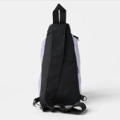 Minimalistischer Geburtstags-Foto-Kalligrafie-Schw Crossbody Bag (Rückseite)
