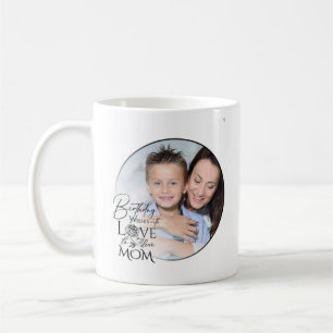 Minimalistischer Geburtstags-Fotorahmen Kalligrafi Kaffeetasse