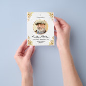 Minimalistischer Gedenkdienst Flyer (Gruppe)