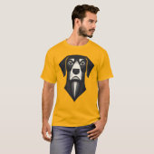 Minimalistischer geometrischer Hund T-Shirt (Vorne ganz)