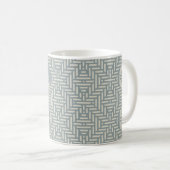 Minimalistischer geometrischer Korb Kaffeetasse (VorderseiteRechts)
