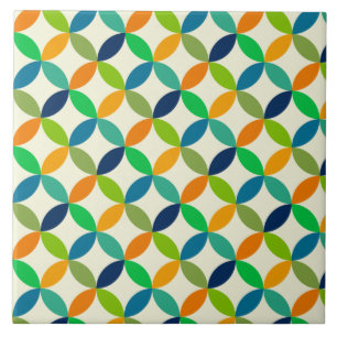 Minimalistischer geometrischer Mid century modern  Fliese