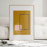 Minimalistischer geometrischer Mustard Mitte des J Poster<br><div class="desc">Mit diesem minimalistischen abstrakten Kunstposter aus der Mitte des Jahrhunderts können Sie Ihrem Raum eine Touch der Eleganz hinzufügen. Dieses Design mit fett geometrischen Formen in Senfgelb, Rosa und Marinebar vereint die klaren Linien und das Retro-Gefühl der Ästhetik der Mitte des Jahrhunderts. Ideal für die moderne Wohngestaltung, bringt dieses Stück...</div>