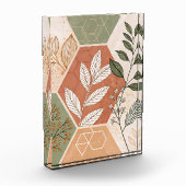 Minimalistischer geometrischer und botanischer Fot Fotoblock (Links)