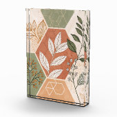 Minimalistischer geometrischer und botanischer Fot Fotoblock (Rechts)