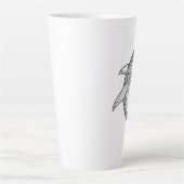 Minimalistischer geometrischer Wal-Becher Milchtasse (Vorderseite)