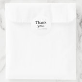 Minimalistischer Geschäft-Danke-Aufkleber Runder Aufkleber (Tasche)