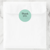 Minimalistischer Geschäft-Danke-Aufkleber Runder Aufkleber (Tasche)