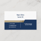 Minimalistischer Geschäftsführer, CEO & Gründer Visitenkarte (Vorderseite)