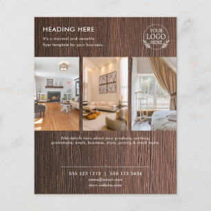 Minimalistischer Geschäftsmarketing-Flyer Logo & Flyer