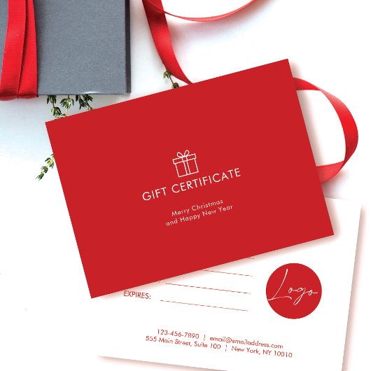 Minimalistischer Geschenkgutschein