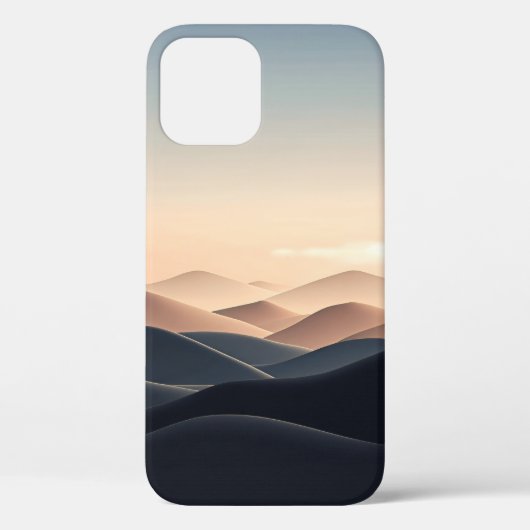 Minimalistischer geschichteter Hügel-Handyhülle - Case-Mate iPhone Hülle (Rückseite)