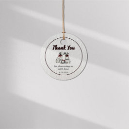 Minimalistischer geschlechtsneutraler Chic Dalmati Geschenkanhänger