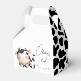 Minimalistischer geschlechtsneutraler Geburtstag d Geschenkschachtel