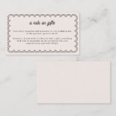 Minimalistischer geschmolzener Randvermerk auf der Begleitkarte (Vorne/Hinten)