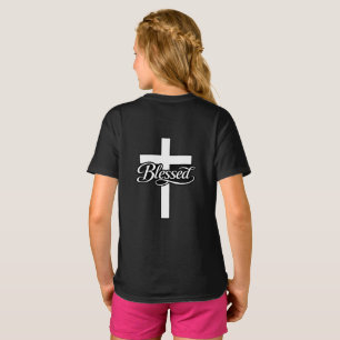 Minimalistischer Gesegneter-Kreuz-Christenglaube-D T-Shirt