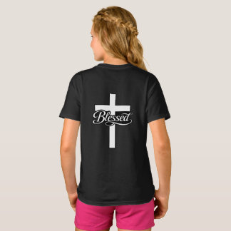 Minimalistischer Gesegneter-Kreuz-Christenglaube-D T-Shirt