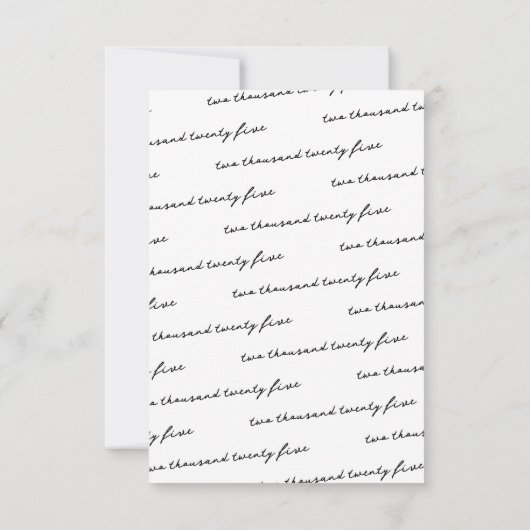 Minimalistischer Girly Cap Abschluss Dankeskarte (Rückseite)