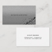 Minimalistischer Glamour Visitenkarte (Vorne/Hinten)