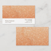 Minimalistischer Glitzer - Innenarchitekten - Visi Visitenkarte (Vorne/Hinten)