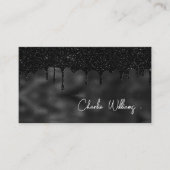 Minimalistischer Glitzer QR-Code Einfach Visitenkarte (Vorderseite)