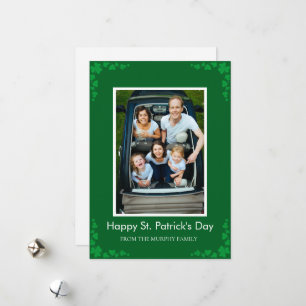 Minimalistischer Glückskleeblatt St. Patrick's Day Feiertagskarte