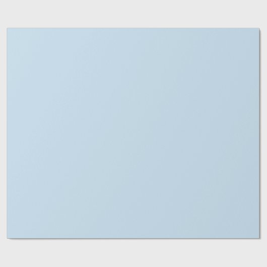 Minimalistischer, gmädchiger Strand pastellblau Geschenkpapier (Flach)