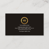 Minimalistischer Gold-Wave-Sound-Engineer Visitenkarte (Rückseite)