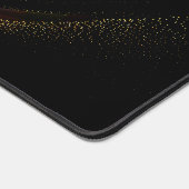 Minimalistischer Golden Dust Glitzer Abstrakt Flie Schreibtischunterlage (Ecke)