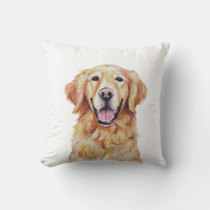 Minimalistischer Golden Retriever Hund Inspiriert Kissen