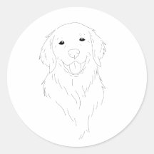 Minimalistischer Golden Retriever Liebhaber Aufkle