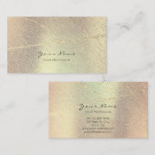 Minimalistischer Golden Rose Goldener Sieg beim Bl Visitenkarte (Vorne/Hinten)