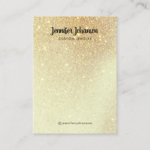 Minimalistischer goldener Glitter-Schmuckhalter-Oh Visitenkarte