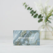 Minimalistischer goldener Glitzer Visitenkarte (Stehend Vorderseite)