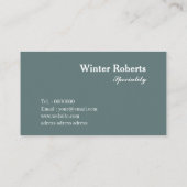 Minimalistischer goldener Glitzer Visitenkarte (Rückseite)