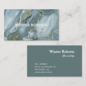 Minimalistischer goldener Glitzer Visitenkarte (Vorne/Hinten)