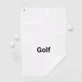 Minimalistischer "Golf" Text Maßgeschneiderter Mik Golfhandtuch (Insitu)