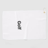 Minimalistischer "Golf" Text Maßgeschneiderter Mik Golfhandtuch (Horizontal)