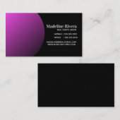 Minimalistischer Gradient Lila Real Anwesen Agent Visitenkarte (Vorne/Hinten)