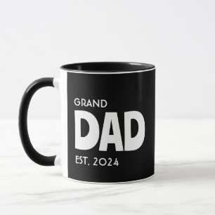 Minimalistischer GRANVATER mit personalisiertem Ja Tasse