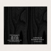 Minimalistischer grauer Holzfußboden Modernes, sti Visitenkarten (Außenseite Aufgefaltet)