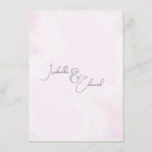 Minimalistischer Graufarbenfroher Vogelbranderreat Begleitkarte (Rückseite)