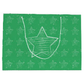 Minimalistischer 🌟 große geschenktüte (Rückseite)