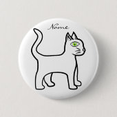 Minimalistischer Grünauge Button (Vorderseite)