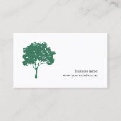 Minimalistischer Grünbaum Landschaften Visitenkarte (Vorderseite)
