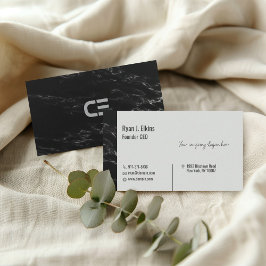 Minimalistischer Gründer CEO & Consultant-Visitenk Visitenkarte