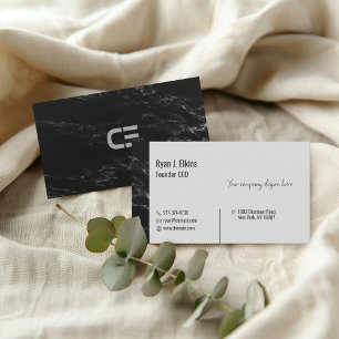 Minimalistischer Gründer CEO & Consultant-Visitenk Visitenkarte