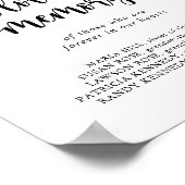 Minimalistischer grüner Eukalyptus im Zeichen des Poster (Ecke)