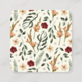 Minimalistischer grüner QR-Code Website-Umschließu Begleitkarte (Rückseite)